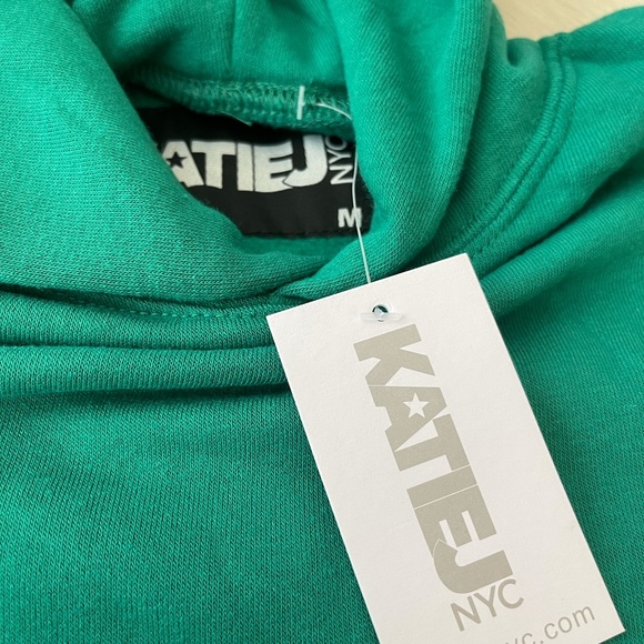 NWT KATIEJNYC TWEEN DYLAN HOODIE | EMERALD GREEN | M - Picture 2 of 6